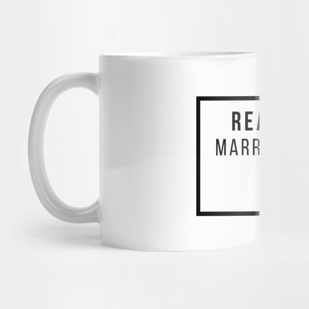 Real Men marry Nurses black and grey text design by BlueLightDesign